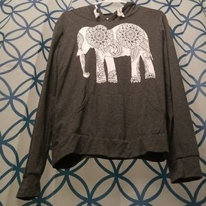 Gray Elephant Hoodie